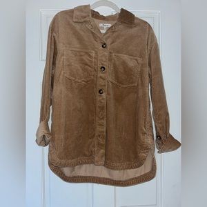 Madewell corduroy shirt jacket size xs